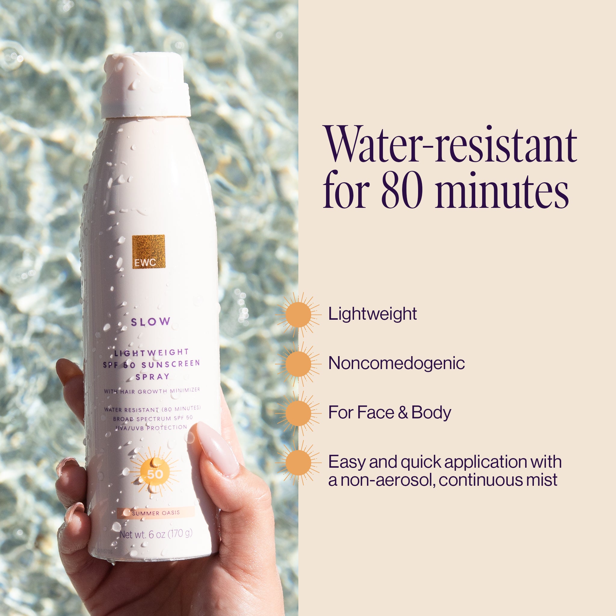 Lightweight SPF 50 Sunscreen Spray - Image 3